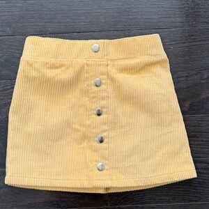 Cynthia Rowley Yellow Button Down Skirt